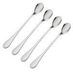 Viners Select 4 Piece 18/0 Silver Stainless Steel Long Handled Spoons