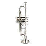 Master Stock Ultimate Trumpet (Silver) with Bag and Mouthpiece