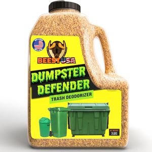 BEEST Dumpster Defender - 3lbs Outdoor Trash Can Deodorizer & Liquid Waste Absorber (Made in USA) Biodegradable Trash Can Odor Eliminator - Powerful Garbage Deodorizer for Always-Fresh Bins - 14 Cups