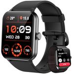 Blackview Smart Watch for Men Women Answer/Make Calls, AI Voice, 1.85" Fitness Watch with Heart Rate SpO2 Sleep Stress Monitor, 110+ Sports Activity Tracker, Smartwatch for Android IOS