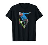 Skater Girl Skaters Having Fun Green Skateboard Skater Gift T-Shirt