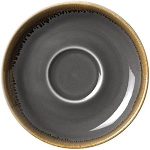 Olympia Kiln Smoke Saucer for HC392, Grey, 160 mm (Pack of 6)