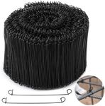 1000 PCS Double Loop Rebar Ties, Galvanized Iron Wire Bar Ties, 6-inch 16 Gauge Automatic Rebound Rebar Wire Ties, Reinforcing Metal Ties, Twist to Bundle and Secure Rebars, Pipe Rolls, Fences