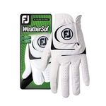 Footjoy Leather Soft Left Hand Golf Glove (White, 23)