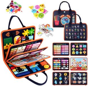 Toddler Busy Board Montessori Toys: for Toddlers 1-3 Year Old Educational Activity Book Sensory Board Travel Toy Ages 3-4 3-5 Learning Fine Motor Skills Preschool Quiet Book Gift for Boys Girls Kids