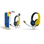 PDP Gaming LVL40 Stereo Headset with Mic for Nintendo Switch - PC, iPad, Mac, Laptop Compatible - Noise Cancelling Microphone, Lightweight, Soft Comfort On Ear Headphones, 3.5mm jack - Yellow & Blue