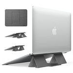 Ringke Folding Stand 2 Lightweight Adjustable Laptop Holder, Portable & Foldable Computer, Desktop, Notebook Riser - Gray