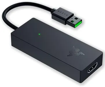 Razer Ripsaw X USB Capture Card w/Camera Connection: 4K 30FPS - OBS & Streamlabs Compatible - for Streaming, Gaming, Video Conference, Zoom, Teams - HDMI 2.0 & USB 3.0 - Compact Design - Plug & Play