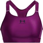 Under Armour Womens HeatGear High Impact Sports Bra Top, Purple, XS