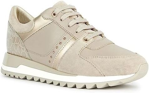 Geox Fille Tabelya Racine Accueil Femme Baskets-mode, Sable, 39 EU