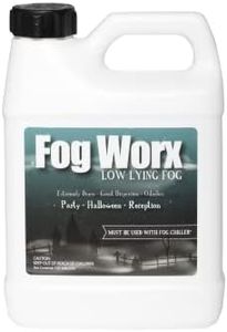 Sanco Industries Fogworx Low Lying Fog Juice, Long Lasting Low Lying Indoor-Outdoor Fog, Designed Fog Chillers, Ground Foggers and Low Lying Fog Generators, 1 Quart