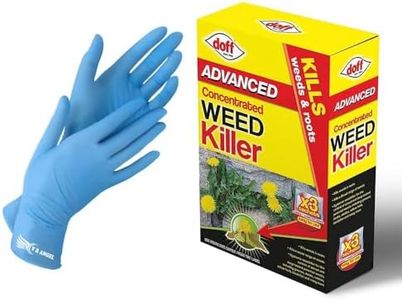 Advanced Weed Killer Concentrated Extra strong with 1 Pair Non-Sterile Gloves Super Strength and Easy to use, Weed & Roots Control with Glyphosate (3 x 80ml Sachet)