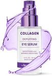 The Beauty Standard Collagen & Hyaluronic Acid Under Eye Serum - Reduces Puffiness, Dark Circles & Wrinkles, Hydrating - Dermatologist Tested, Korean Skin Care - 1 oz / 30 ml (2 Pack)