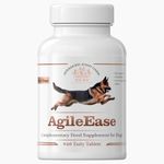 EQ K9 AgileEase Hip & Joint Supplements for Dogs | 60 Tablets - Soothes Stiff Joints - Helps with Mobility and Arthritis Pain Relief - with MSM, Glucosamine & Green Lipped Mussel