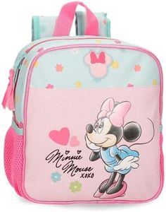 Disney Joumma Bags, Minnie Imagine, Schulrucksack, Kinderrucksack, aus Polyester, breite verstellbare Schulterriemen, oberer Griff Zum Aufhängen., Rosa, Zaino asilo