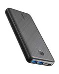 Anker Power Bank, 325 Portable Charger (PowerCore Essential 20K) 20000mAh Battery Pack with High-Speed PowerIQ Technology and USB-C (Input Only) for iPhone, Samsung Galaxy, and More