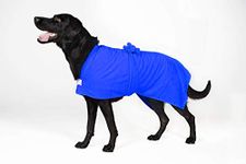 Toby and Alexander Super Absorbant, Quick Drying, Dog Bath Robe (XXL, Blue)