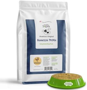 Healthy Dogma - PetMix Dehydrated Dog Food for Allergies - Grain Free, Freeze Dried, Raw, Homemade Dog Food (Chicken Dinner, 2 lbs)
