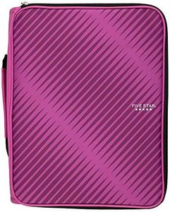 Five Star Zipper Binder, 2 Inch 3-Ring Binder for School, 6 Pocket Expanding File, 380 Sheet Capacity, Purple (72540)