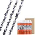 Savior Chainsaw Chain for 10 Inch Bar, .043" Gauge, 40 Links, 3/8" LP, Low-Kickback Chain Compatible with Einhell GE-LC 18/25 Li Solo, Makita, Husqvarna, Oregon and More 90px040x, 3 Pack