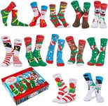 12 Pairs Warm Fuzzy Christmas Socks