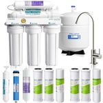APEC Water Systems ROES-PH75 Essence Series Top Level Alkaline Mineral pH+ 75 GPD 6-Stage Certified Ultra-Safe Reverse Osmosis Drinking Water Filter System with Extra High Capacity Filter Set Steps 1