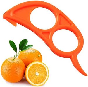 CJESLNA 4 x Orange Opener Peeler Slicer Cutter Plastic Lemon Citrus Fruit Skin Remover