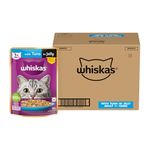 Whiskas Adult (1+ Years) Wet Cat Food, Tuna in Jelly, 80 g x 112, Hydrating Food Made With Real Fish, 100% Complete & Balanced Nutrition for Adult Cats