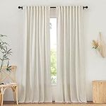 NICETOWN Natural Linen Curtains for