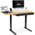 Dellonda Electric Standing Drafting Desk, Drawing Sit/Stand Table with 0°-40° Tilt & Drawer - DH71