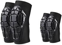 VIWINVELA Kids Knee Pads and Elbow Pads Set Toddler Soft Protective Gear Black L