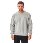 Iron Mountain IMSWT205 Mens Reclaimed Yarn Eco Friendly Anti Pil Top Jumper Pullover Sweater Crew Neck Soft Fleece Sweatshirt, Light Grey Marl, XL