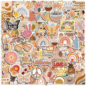 Piedad Cute Stickers Aesthetic, 200 Pcs Vinyl Stickers Adult Water Bottle Stickers Waterproof Stickers for Teens, Boho Preppy Stickers for Scrapbook Laptop Skateboard, Mixed Sticker Pack