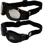 Two (2) Pairs Birdz Eagle Padded Motorcycle Goggles Airsoft Googles Comes with Clear, Polarized Smoke, Day and Night riding comfort You Should Have Googles For Any Weather Condition