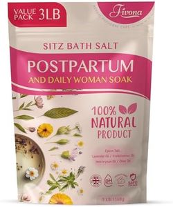 FIVONA Postpartum Soak Blend 48oz - Sitz Bath Salt Natural Soaking Blend - Epsom Salt with Pure Essentials Oils for Soothing Postpartum Recovery, Large Value Pack, Perineal Care
