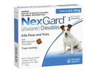 NexGard Chewable Tick and Flea (3 Tablet for Dogs 4-10 Kg),by M/s. Boehringer Ingelheim Animal Health