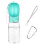 Emwel Dog Water Bottle - 550ml Water Feeder Leak Proof Portable Puppy Water Dispenser with Drinking Feeder for Pets Outdoor Walking, Hiking, Travel, Food Grade Plastic For Pets