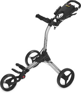 Bag Boy Compact 3 Rad Golf Trolley, Silber/Schwarz,