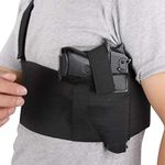 Gexgune Tactical Adjustable Belly Band Waist Pistol Gun Holster Belt Girdle (116cm/45.7inch)