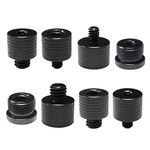 BEANPRECOY 8 Pcs Mic Stand Adapter Mic Thread Adapter, 5/8 Female to 3/8 Male and 3/8 Female to 5/8 Male, 1/4 Female to 5/8 Male and 3/8 Female to 1/4 Male, for Mic Camera Tripod Screw Thread Adapter