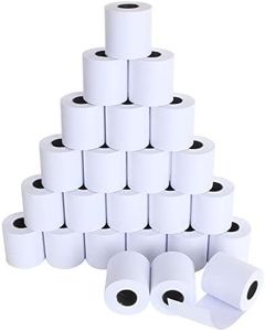 CYEAH 24 Pack 2 1/4 x 98 ft, Adding Machine Tape Paper Rolls, Premium One Ply Cash Register, Calculator Roll Printing Calculator(White)