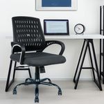 MRC EXECUTIVE CHAIRS ALWAYS INSPIRING MORE Mid Back Revolving Breathable Mesh Fabric Ergonomically Chair (Black,BLEZIA)