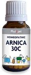 Phytopet Homeopathic Arnica 30c | Homeopathic Remedy | For Dogs, Cats, Horses, Small Mammals, Pets | 10g |