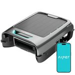 AIPER EcoSurfer S2 Solar Pool Skimmer with APP Support, 24/7 Cleaning, Dual Charging Modes, Smart Obstacle Avoidance, Ideal for All Swimming Pool Types, Gray