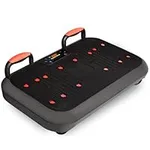 SQUATZ Vibration Plate Exercise Machine Set - Standing Vibrating Platform for Pain Relief, Lymphatic Drainage and Weight Loss - Board Includes 5pcs. Resistance Bands and Pilates Rod