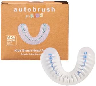 autobrush Double Sided Kids U Shaped Nylon Brush Head Replacements, ADA Accepted, Ages 3-5, Pack of 1