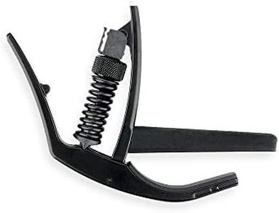 D’Addario Accessories Guitar Capo – NS Artist Classical - For 6 String Classical Acoustic Guitars - Single Hand Use – Integrated Pick Holder - Black