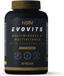 Multivitaminas y Minerales Evovits de HSN | Multivitamínico para 8 Meses = 1 Cápsula al Día | Complejo Polivitamínico para Mujer, Hombre, Vegetarianos y Deportistas | No-GMO, Sin Gluten ni Lactosa