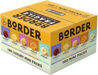 Border Biscuits Luxury Assorted Biscuit Selection 100 Mini Packs with 5 Varieties 1 Box (100 Packs Per Box) By Wowbox