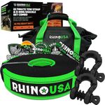 Rhino USA Heavy-Duty Recovery Gear Combos Off-Road Truck Vehicle Recovery, Best Offroad Towing Accessories - Backed for Life (30' Strap + Shackles)